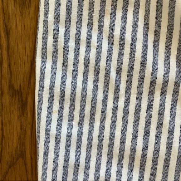 Antonio Melani High Waist Pencil Midi Blue & White Stripe Skirt (6) - Picture 7 of 10